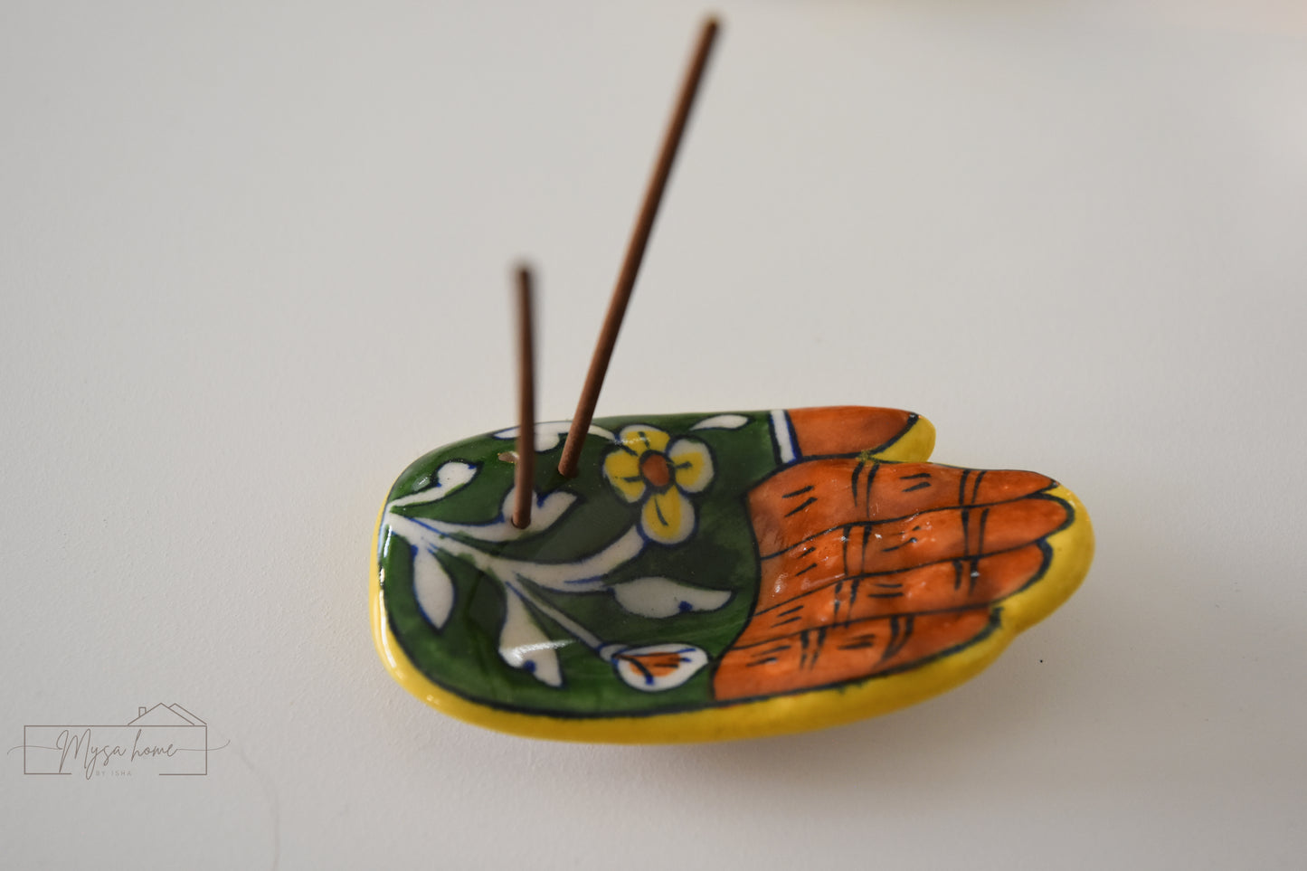 Blue Pottery Incense Stick Holder