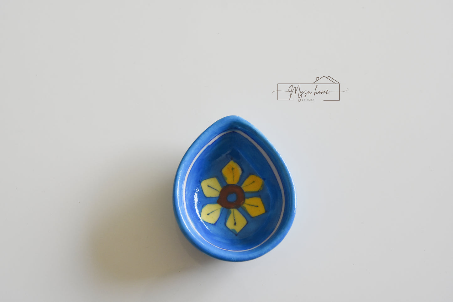Blue Pottery Diya Design - 6
