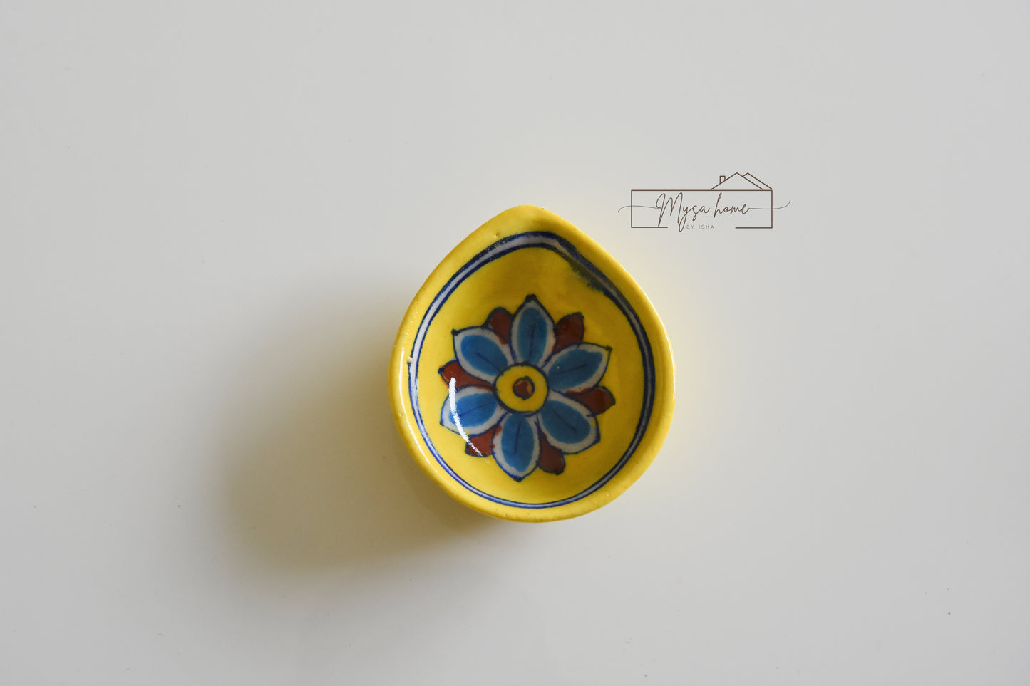 Blue Pottery Diya Design - 5