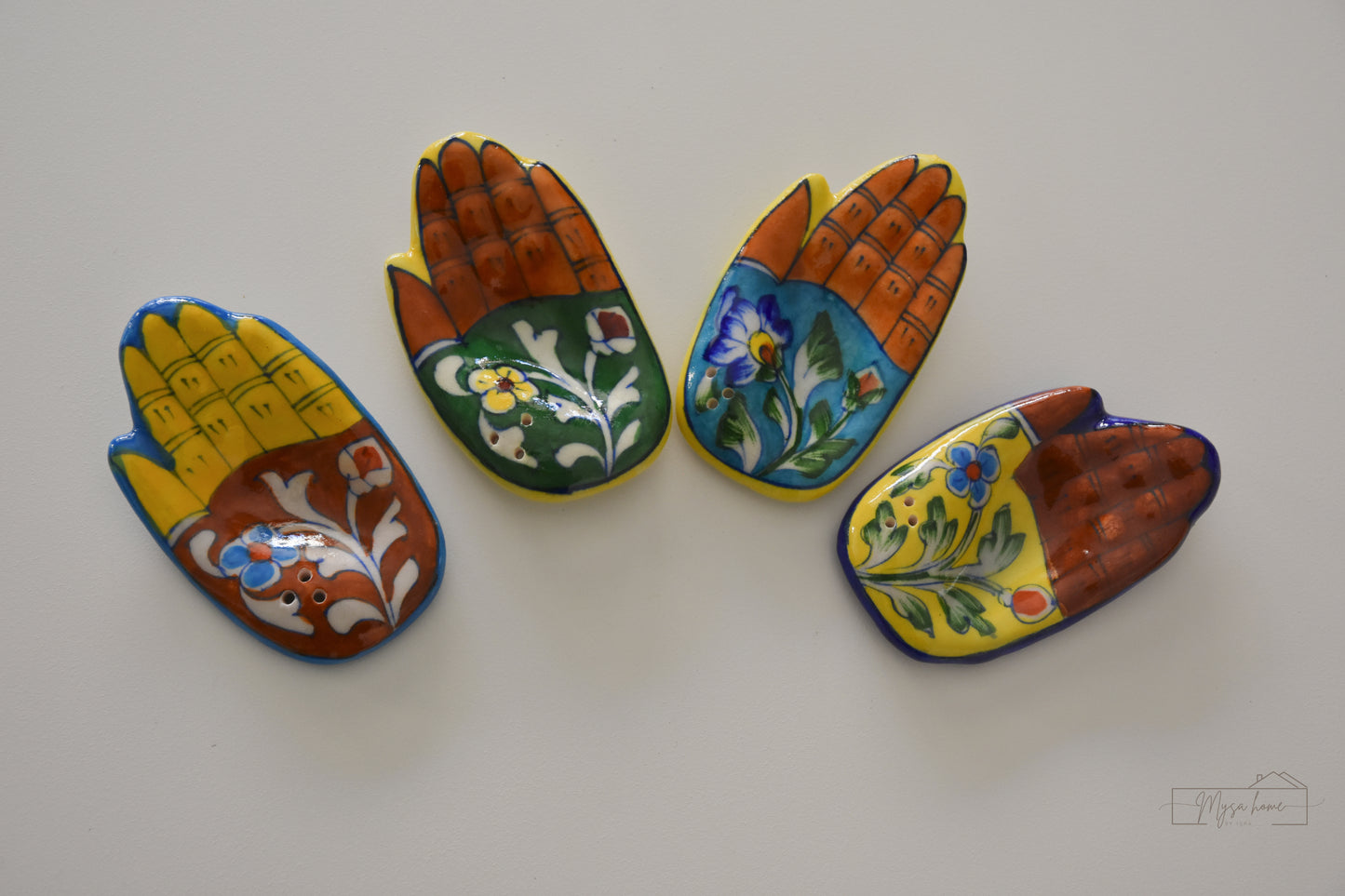 Blue Pottery Incense Stick Holder