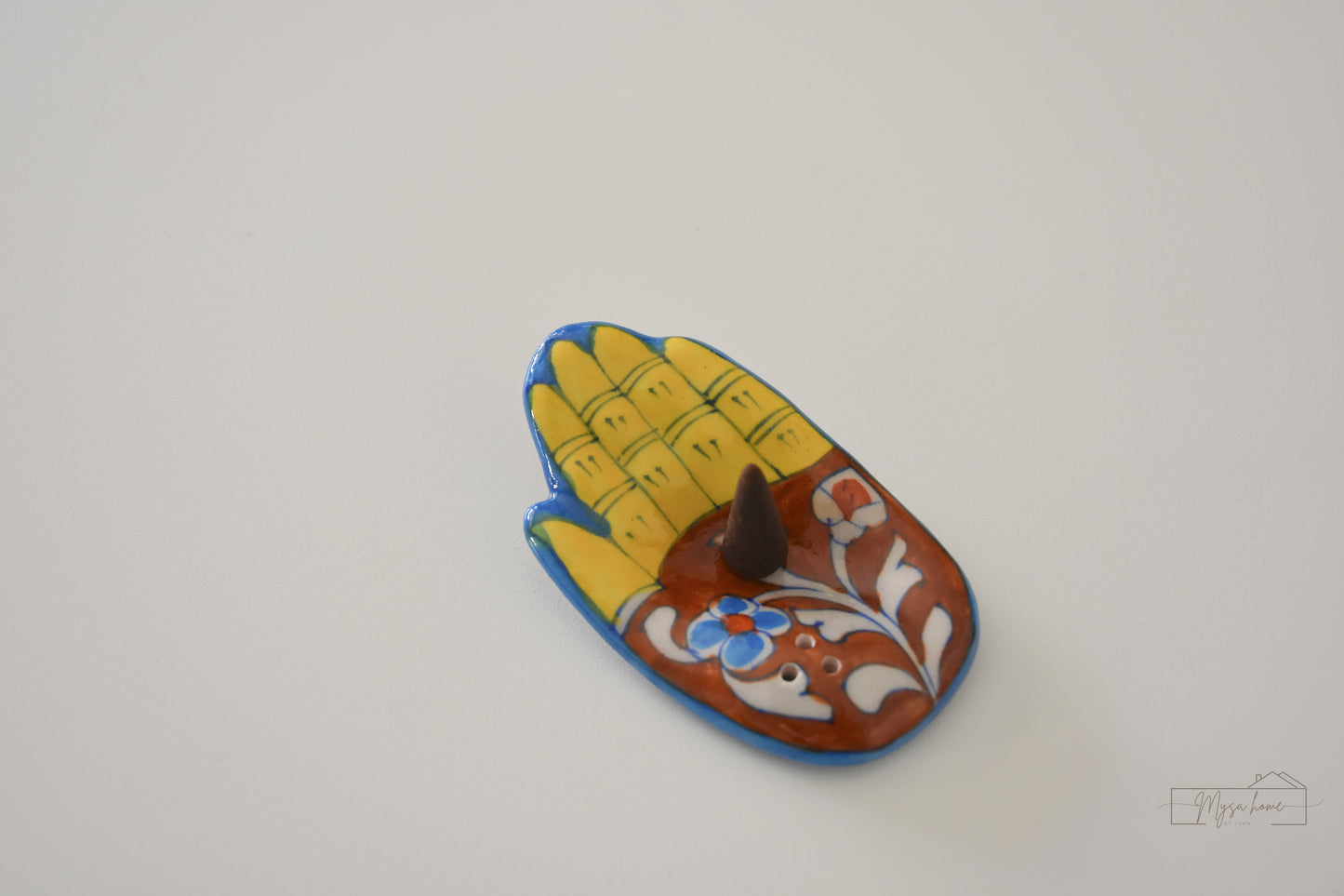 Blue Pottery Incense Stick Holder