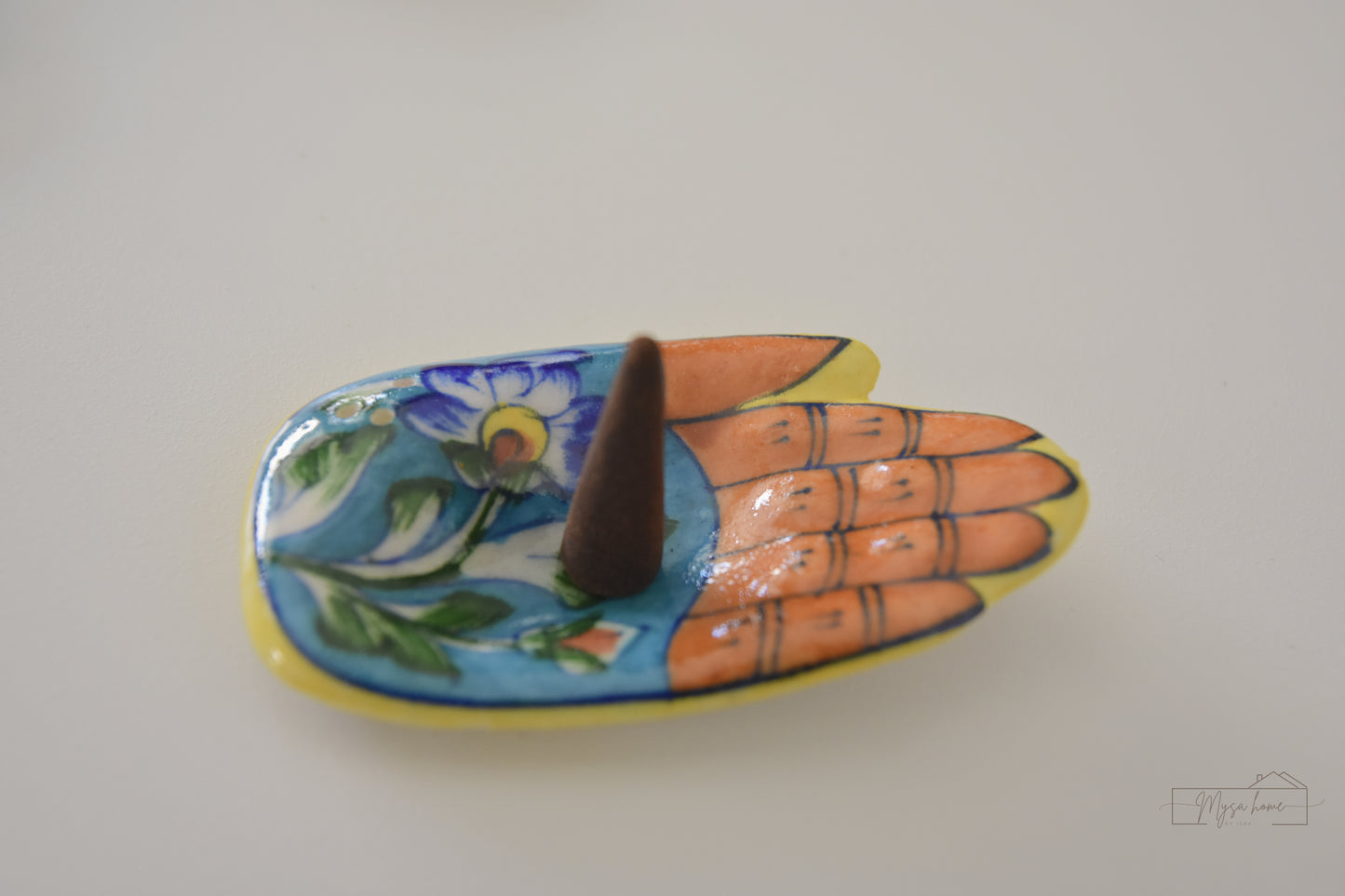Blue Pottery Incense Stick Holder