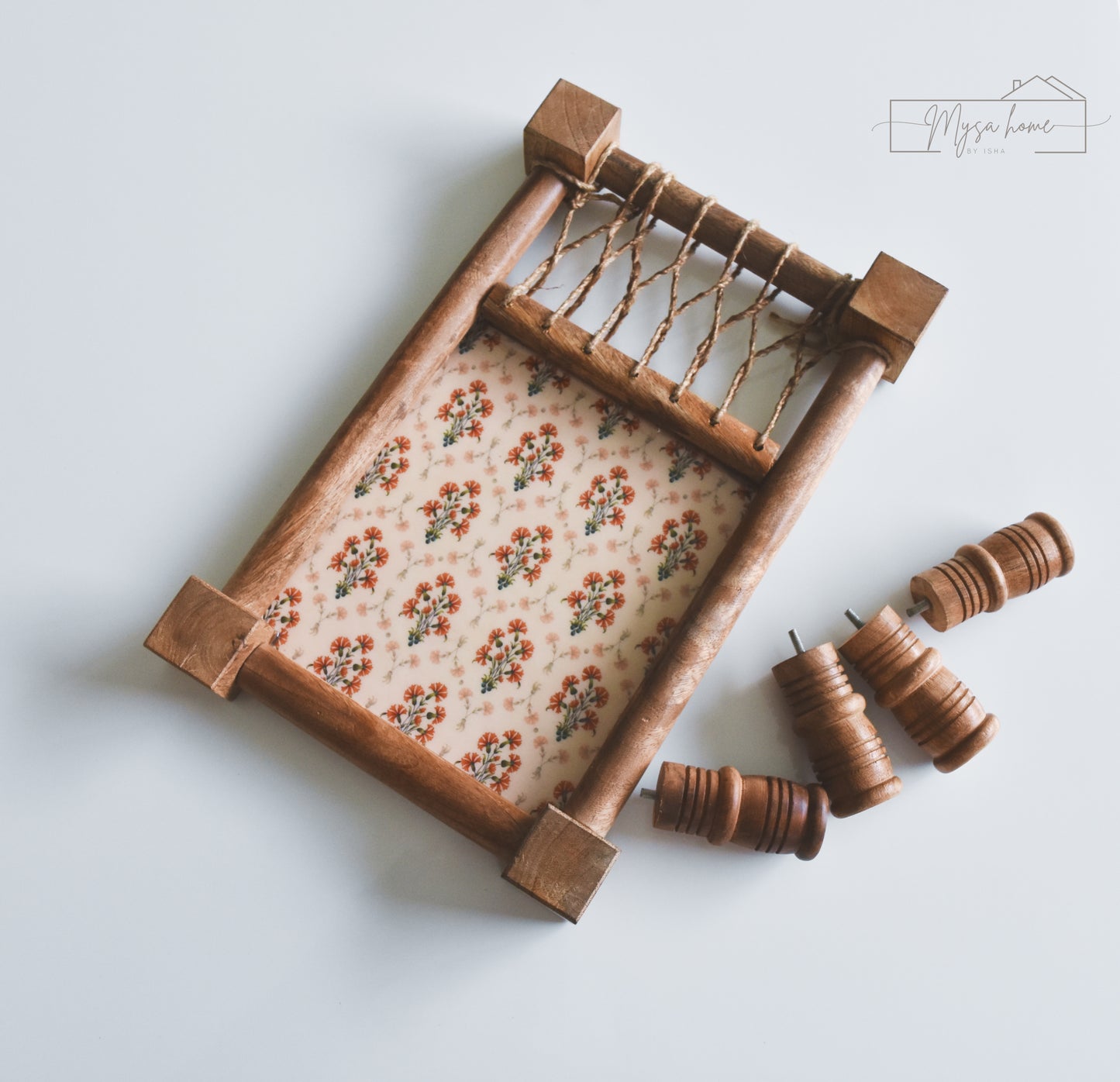 Khaat Platter šļø (With Removable legs) - Bloom