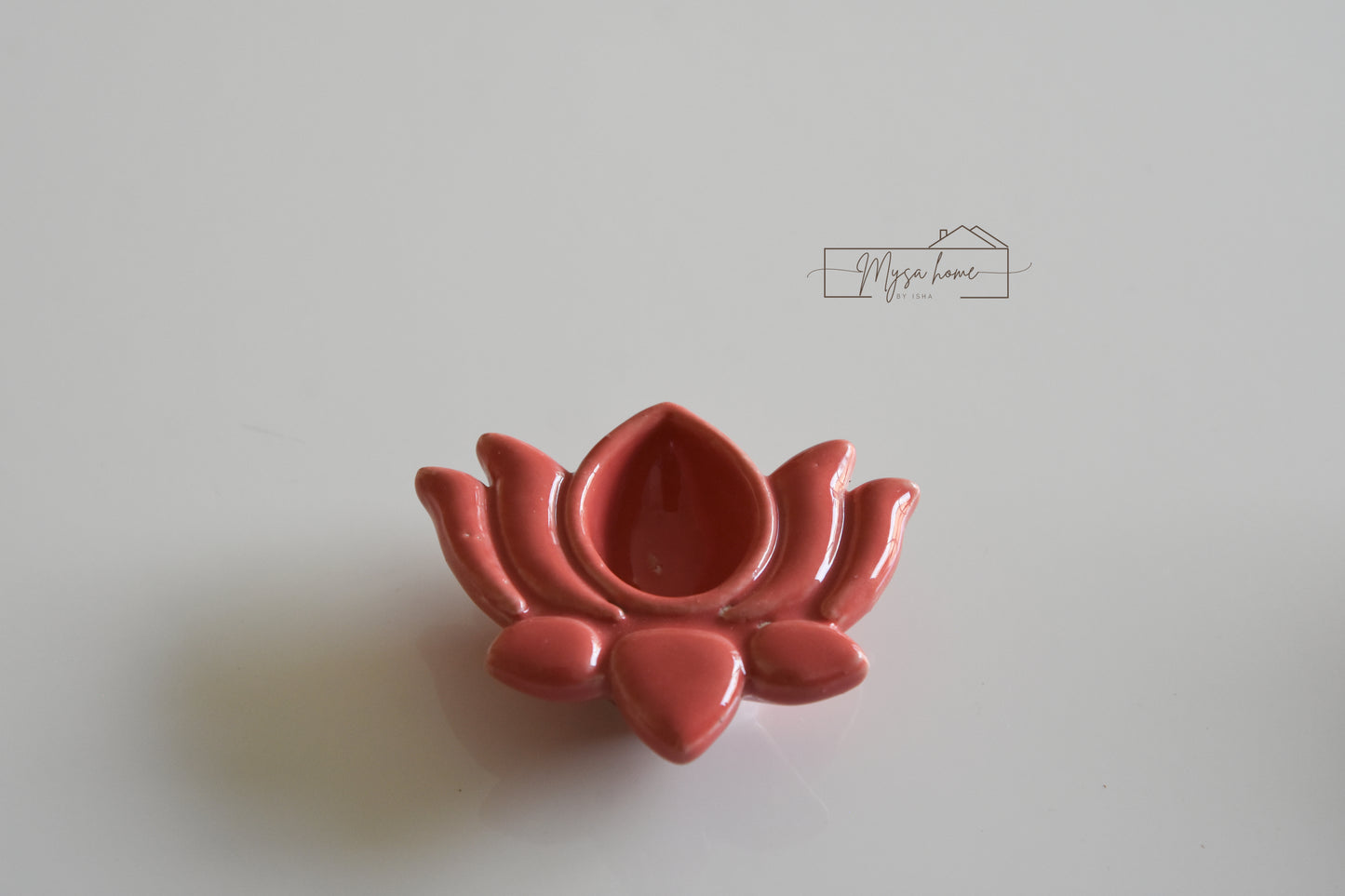 Lotus Pottery Diya - Pink