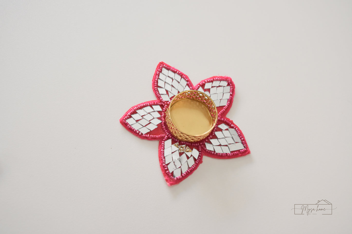 Tea Light - Flower with Mirror