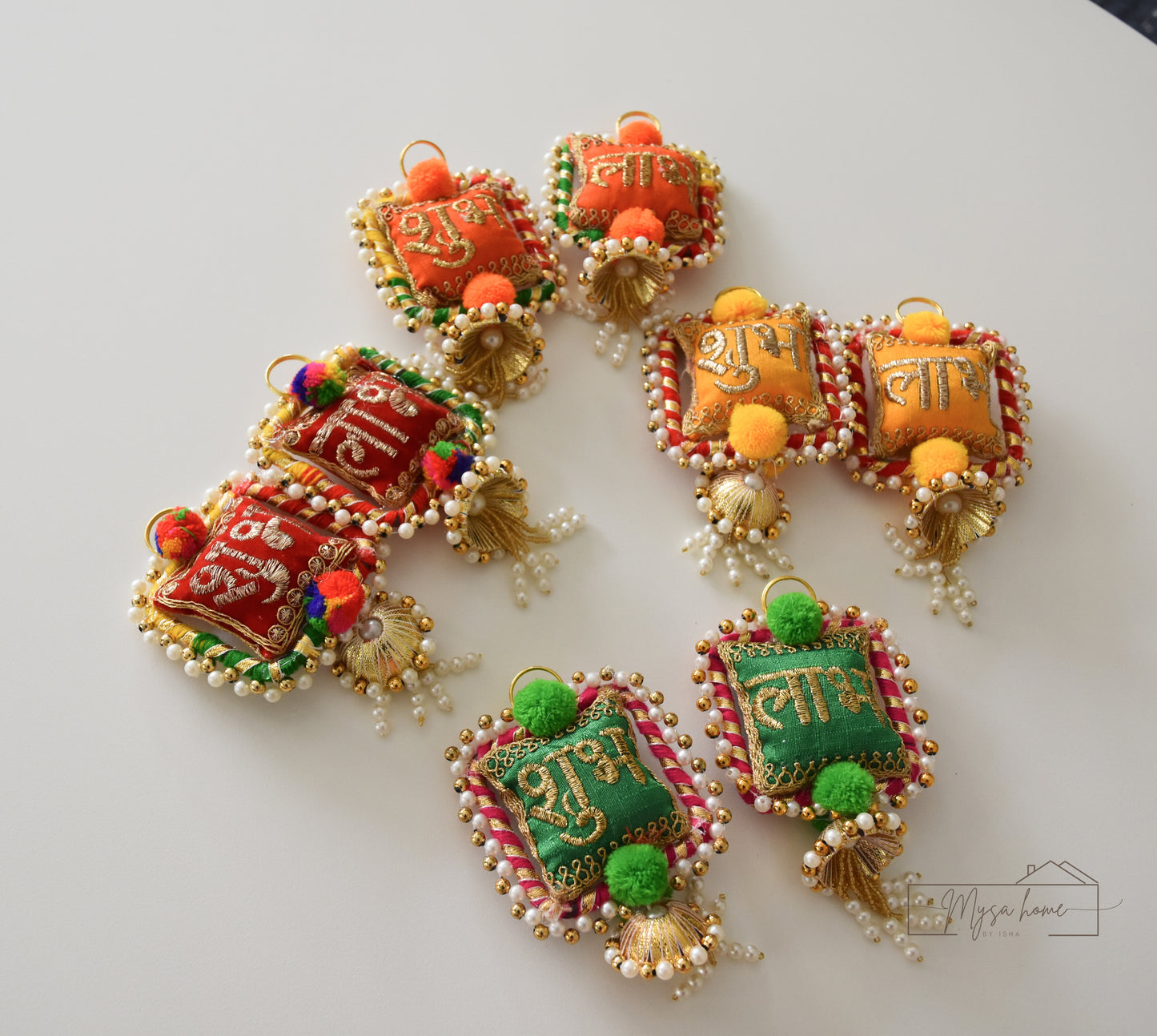 Shubh Labh Hanging - Red
