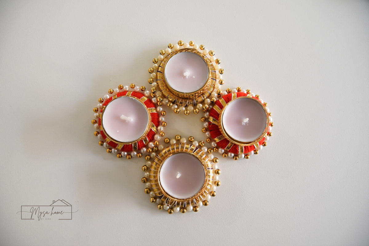Tea Light - Thread Round Small