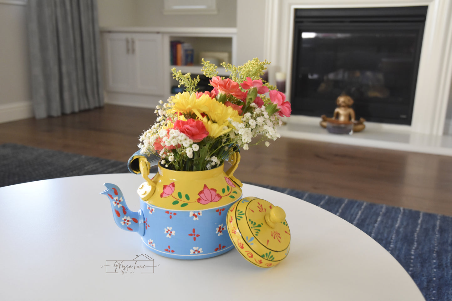Teapot/ Kettle - Phool aur Aasmaan Hand Painted