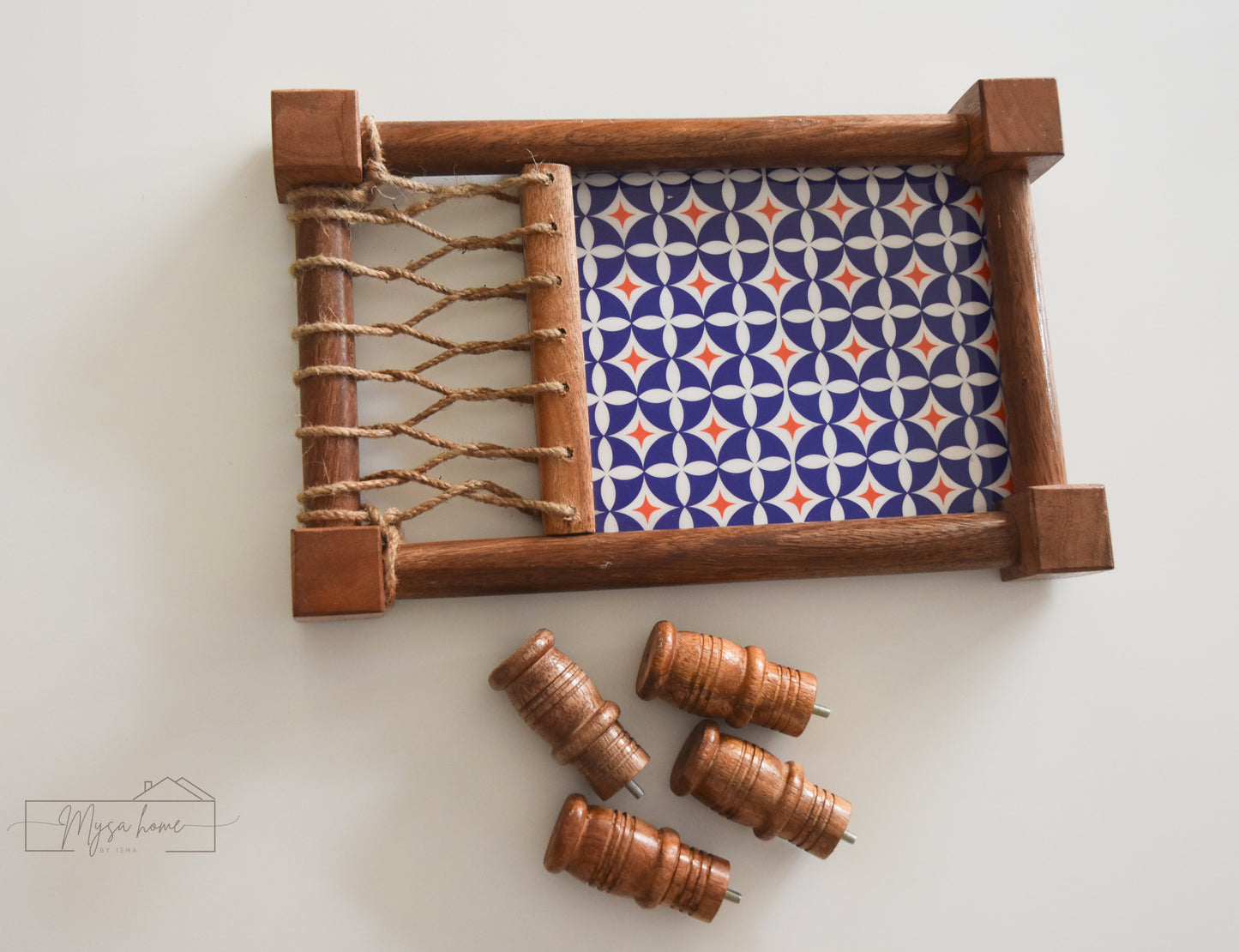 Khaat Platter šļø (With Removable legs) - Mosaic