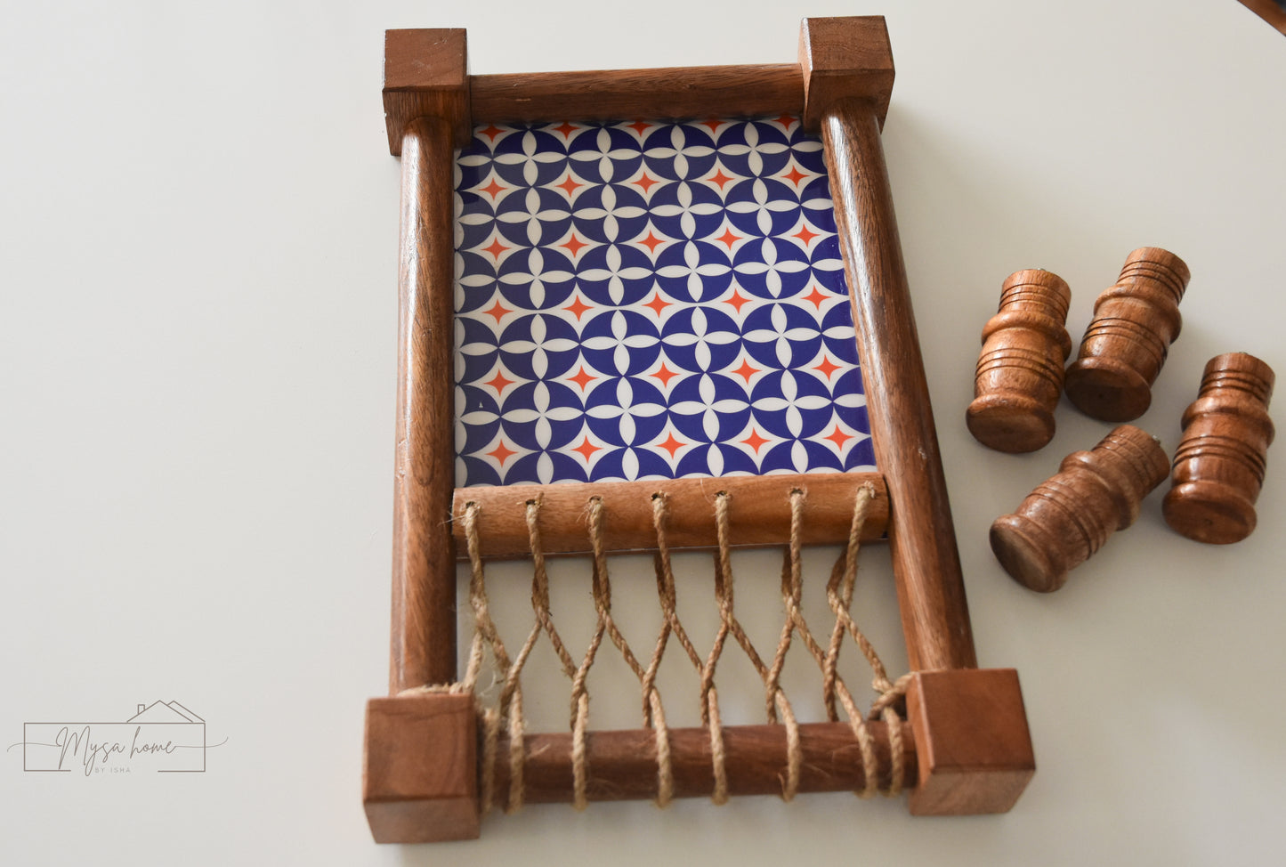 Khaat Platter šļø (With Removable legs) - Mosaic