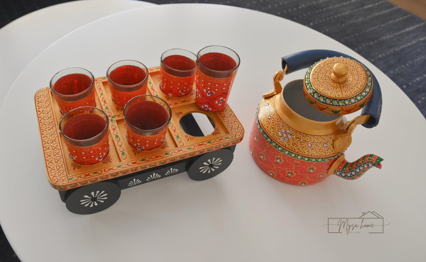 Hand Painted Kettle Set - Royal Rajasthan