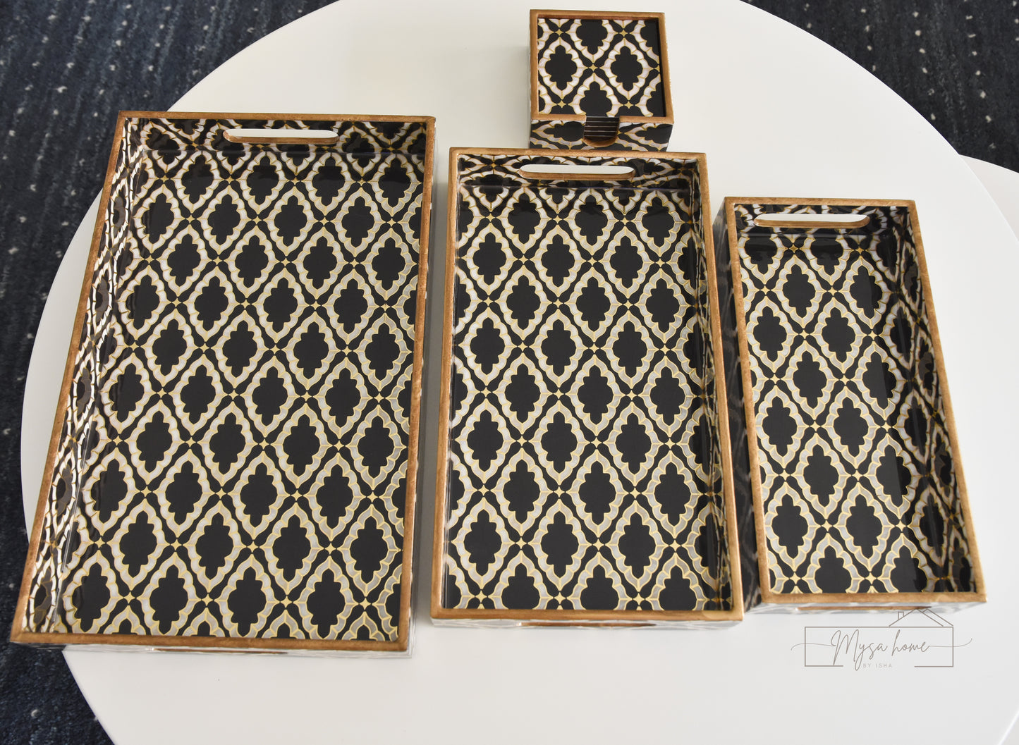 Coaster Set - Noir Collection
