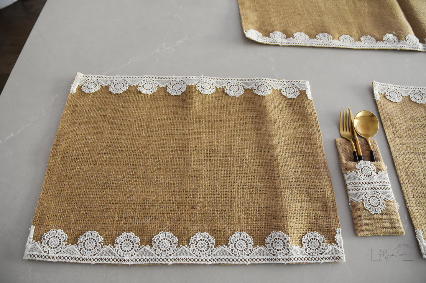 Table Linens- Runner, Mats and Cutlery Holders