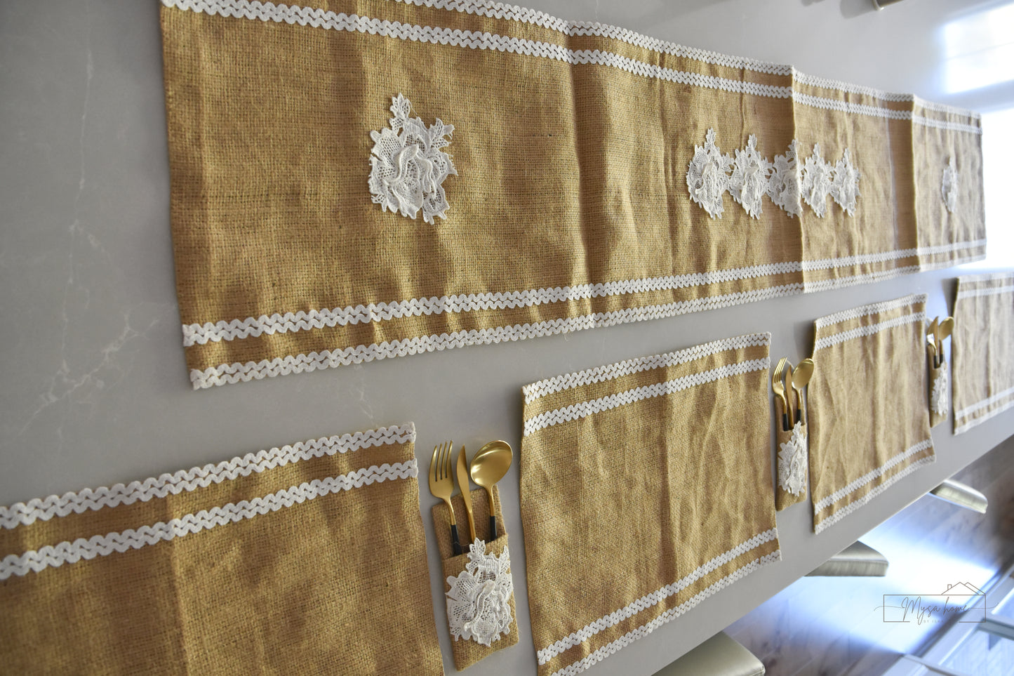 Table Linens- Burlap & Bloom- Pattern 2