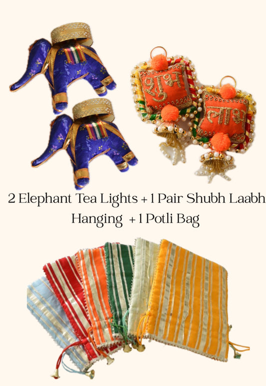Elephant tea Light Gift Combo