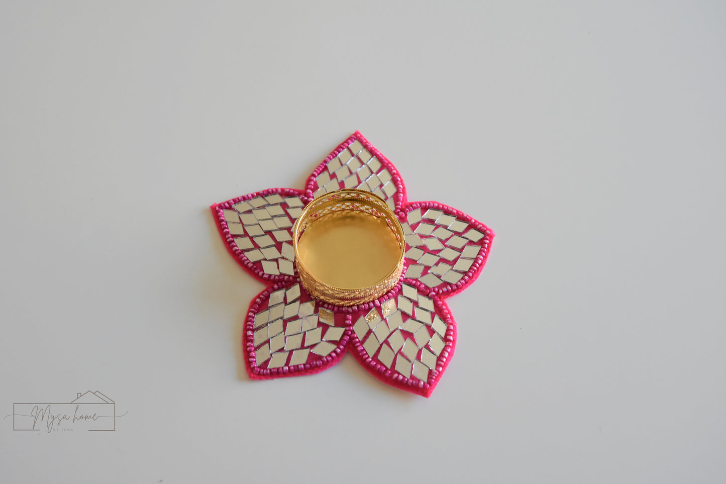 Tea Light - Flower with Mirror