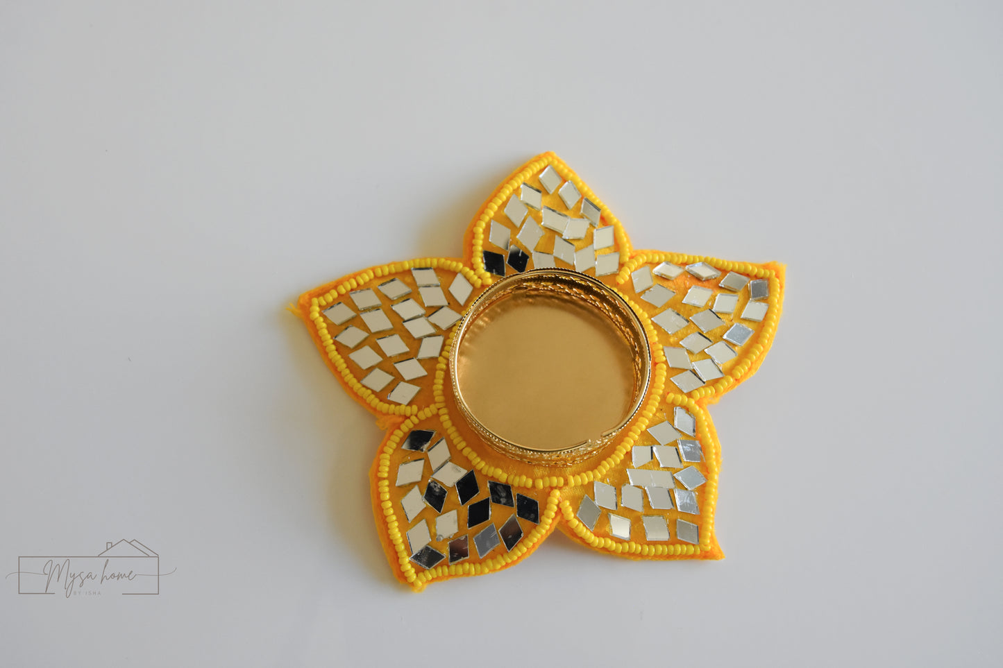 Tea Light - Flower with Mirror