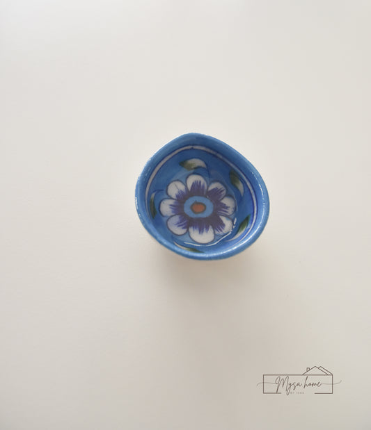 Blue Pottery Diya Design - 8