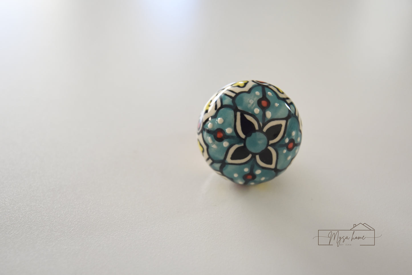 Blue Pottery - Flowers Bottle Stopper