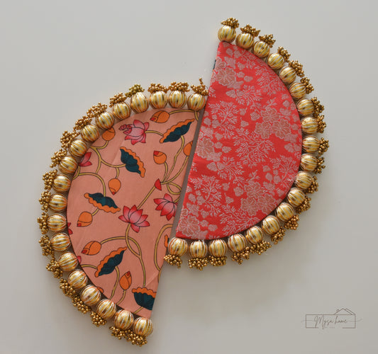 Rangoli: Reversible D - Mat 12" Pink-Peach