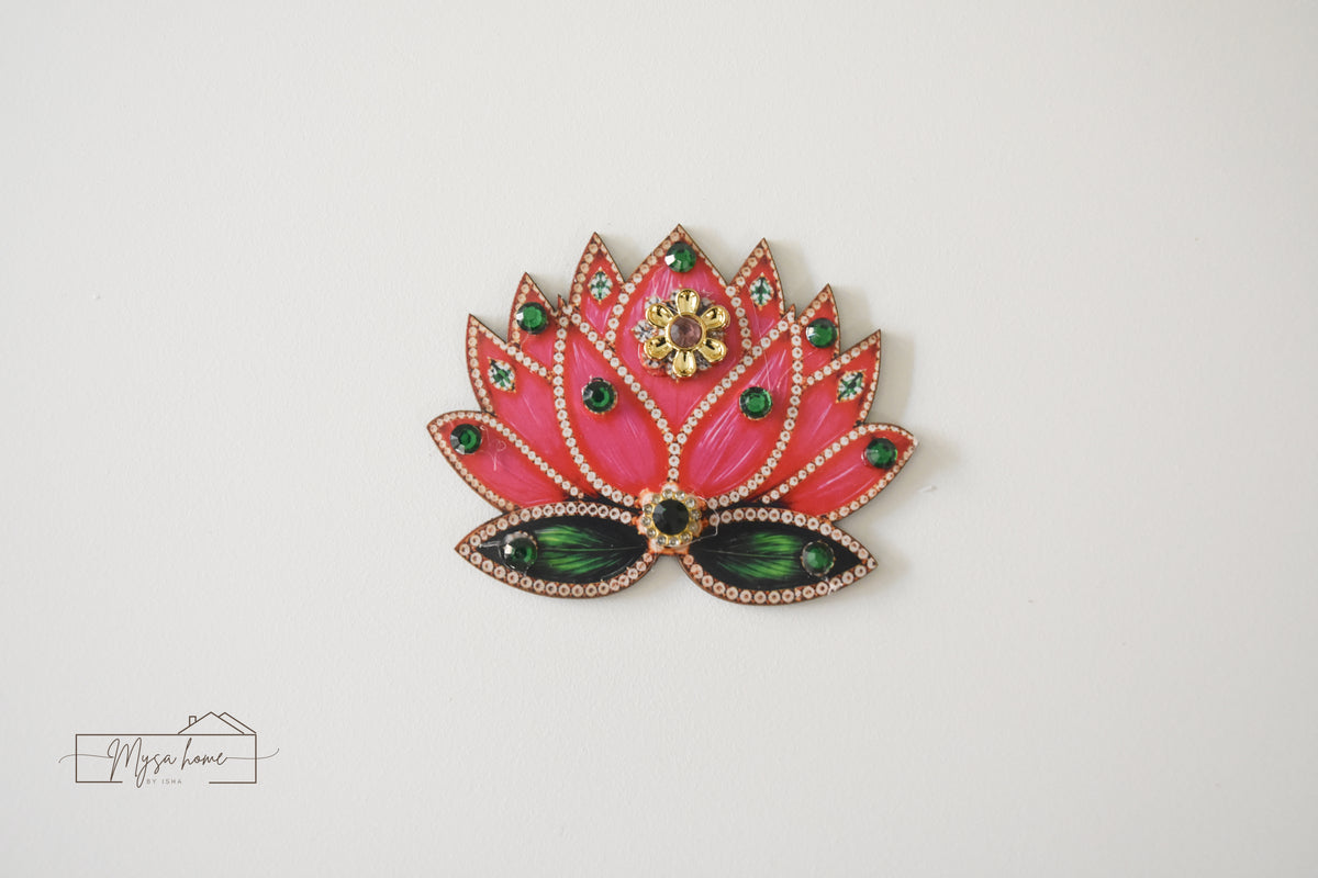 Lotus MDF Cutout with stone detailing