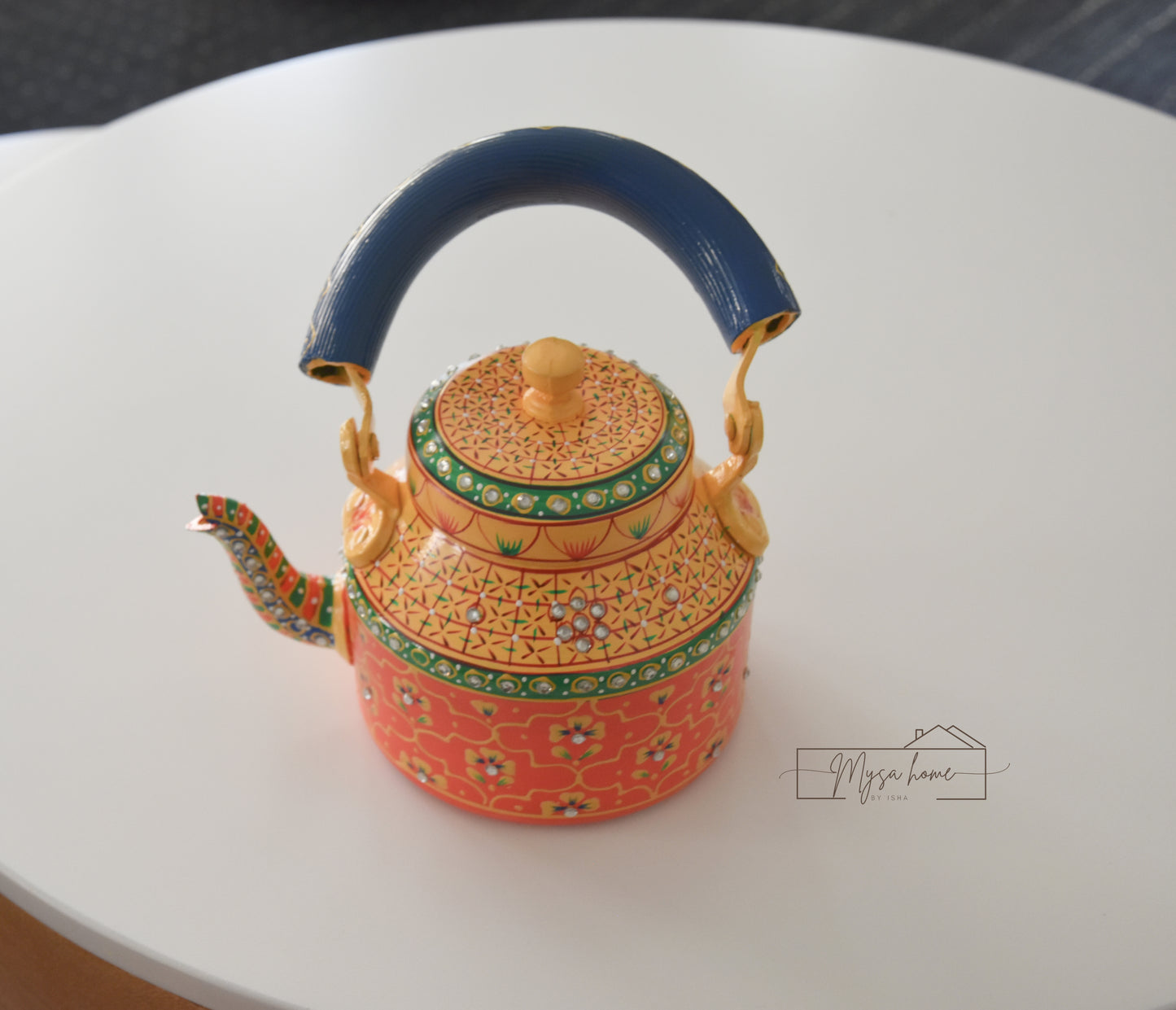 Hand Painted Teapot/ Kettle - Mehfil