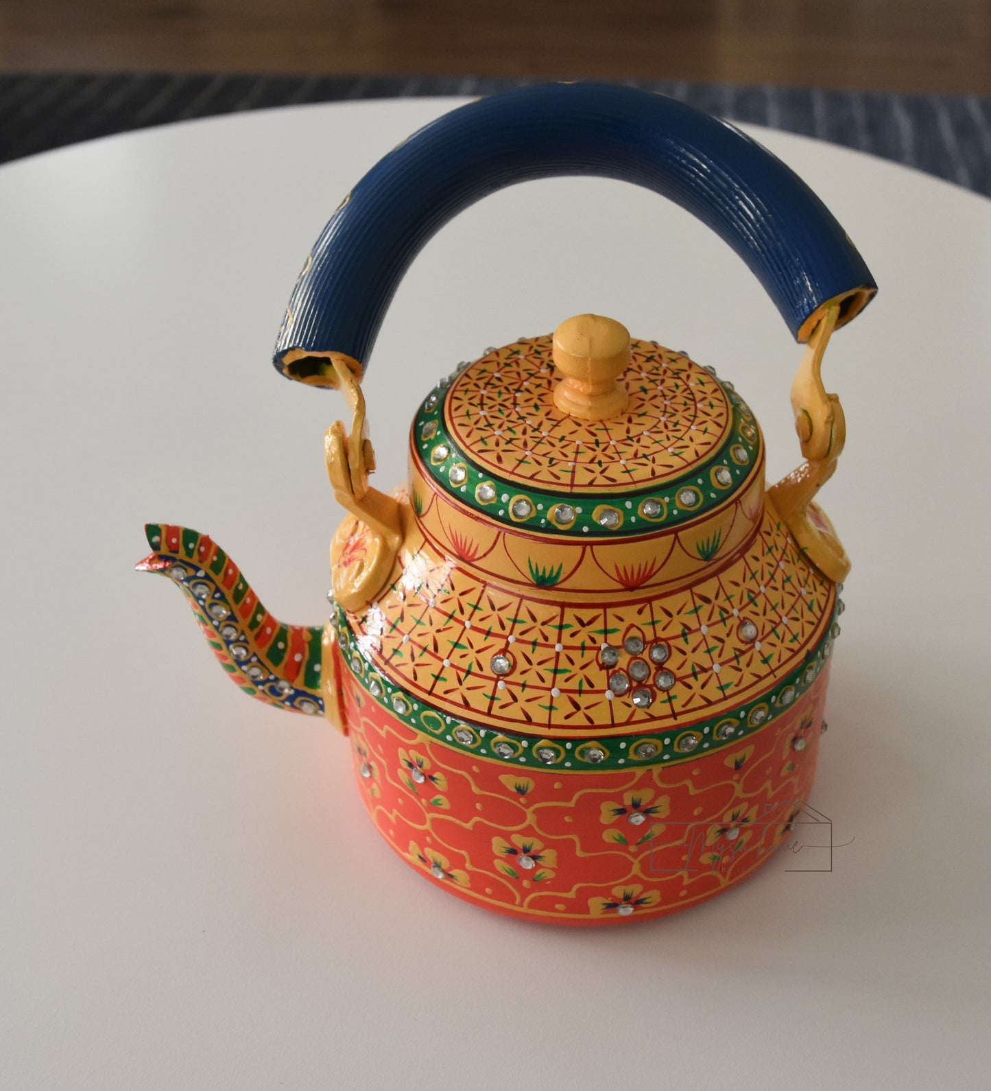 Hand Painted Teapot/ Kettle - Mehfil
