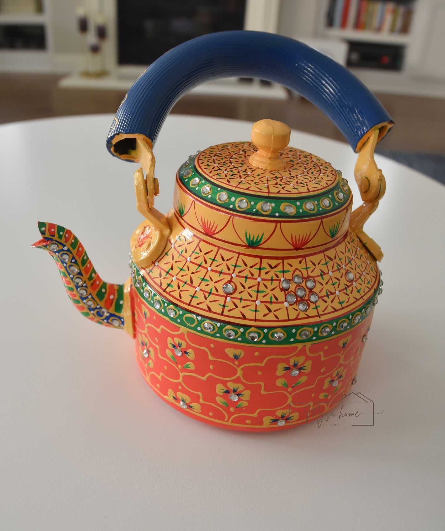 Hand Painted Teapot/ Kettle - Mehfil