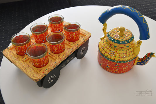Hand Painted Teapot/ Kettle - Royal Rajasthan