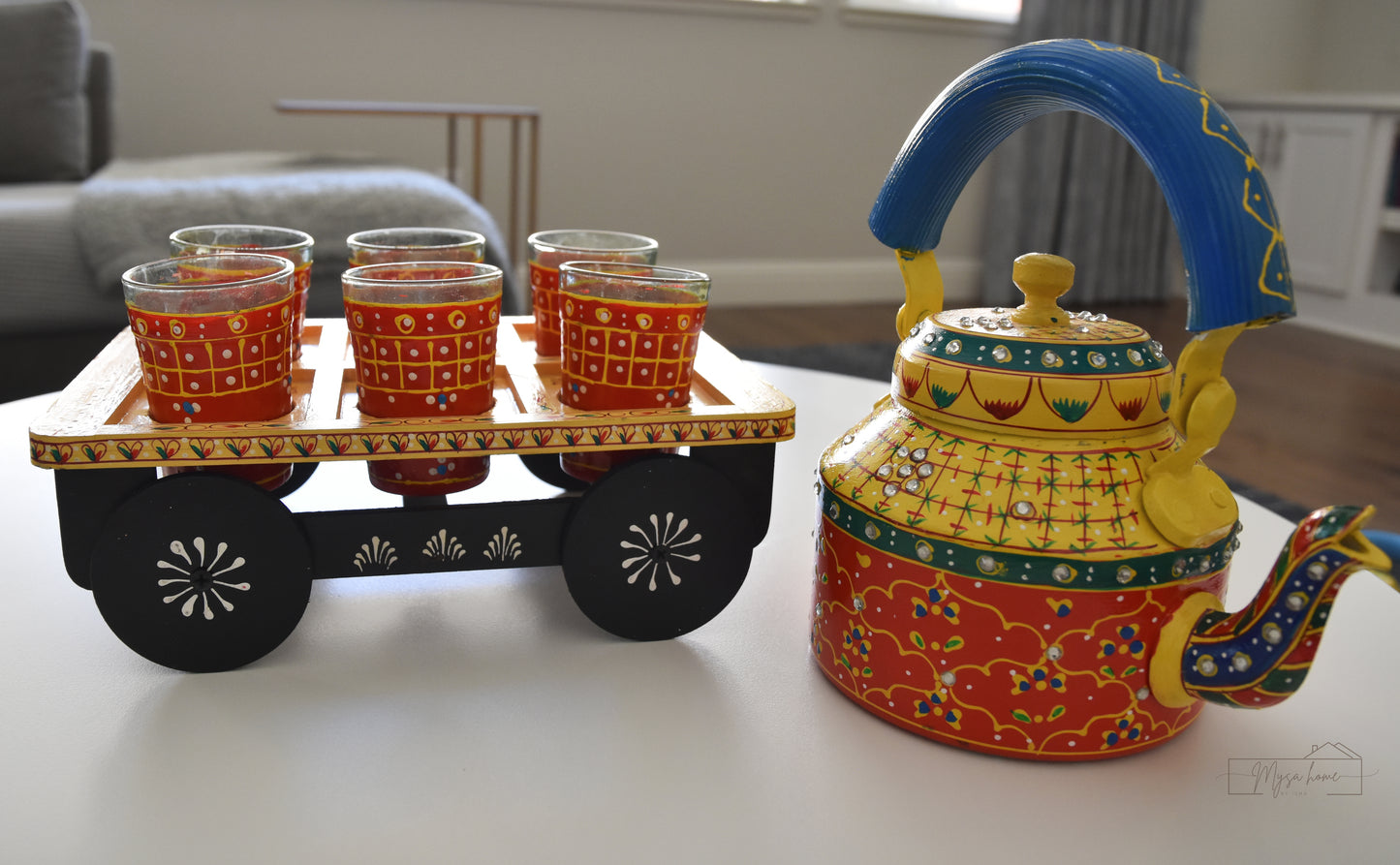 Hand Painted Teapot/ Kettle - Royal Rajasthan