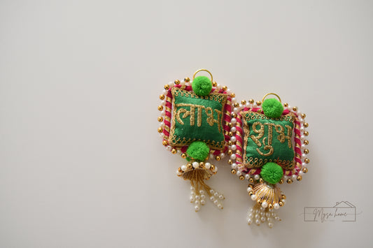 Shubh Labh Hanging - Green