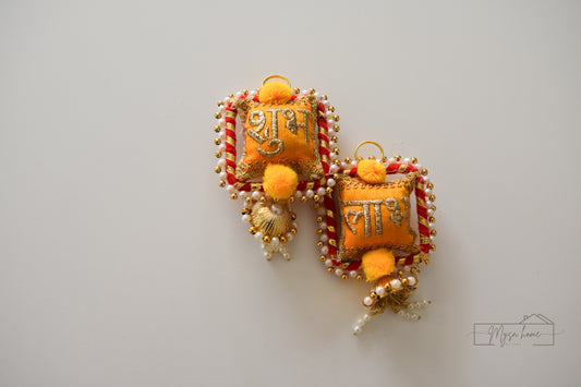 Shubh Labh Hanging - Yellow