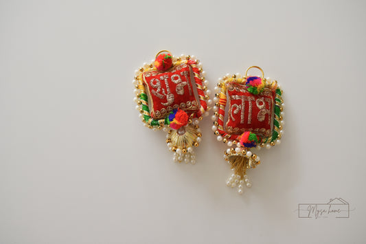 Shubh Labh Hanging - Red