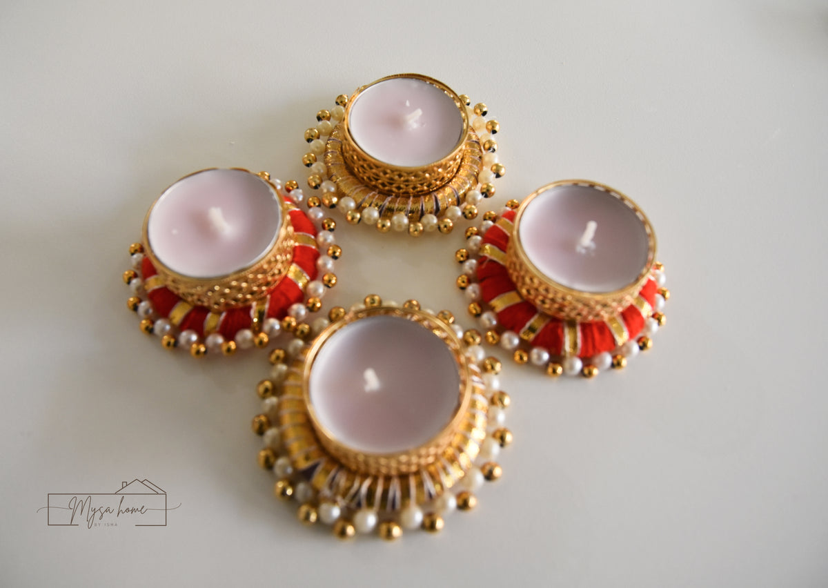 Tea Light - Thread Round Small
