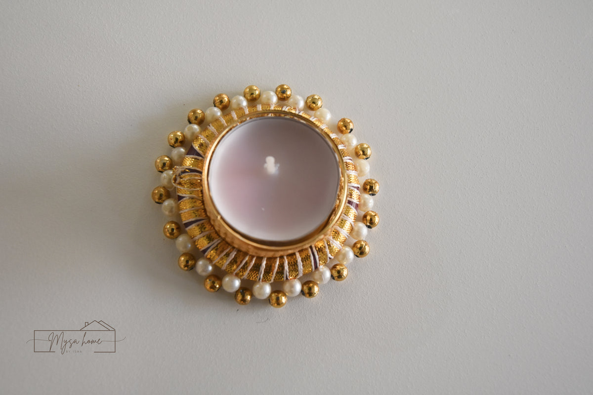 Tea Light - Thread Round Small