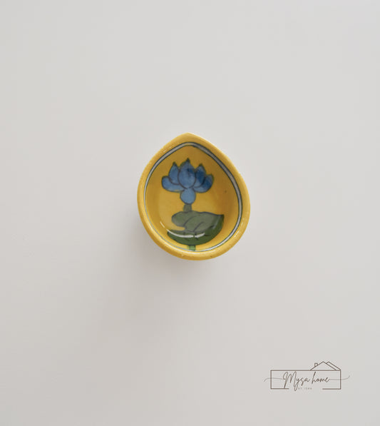 Blue Pottery Diya Design - 7