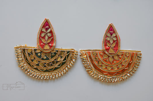 Gota Patti Mats (Small) | Rangoli, Pooja Aasan & Table Decor