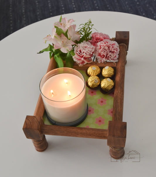 Khaat Platter 🛏️ (With Removable legs) -Gulbagh