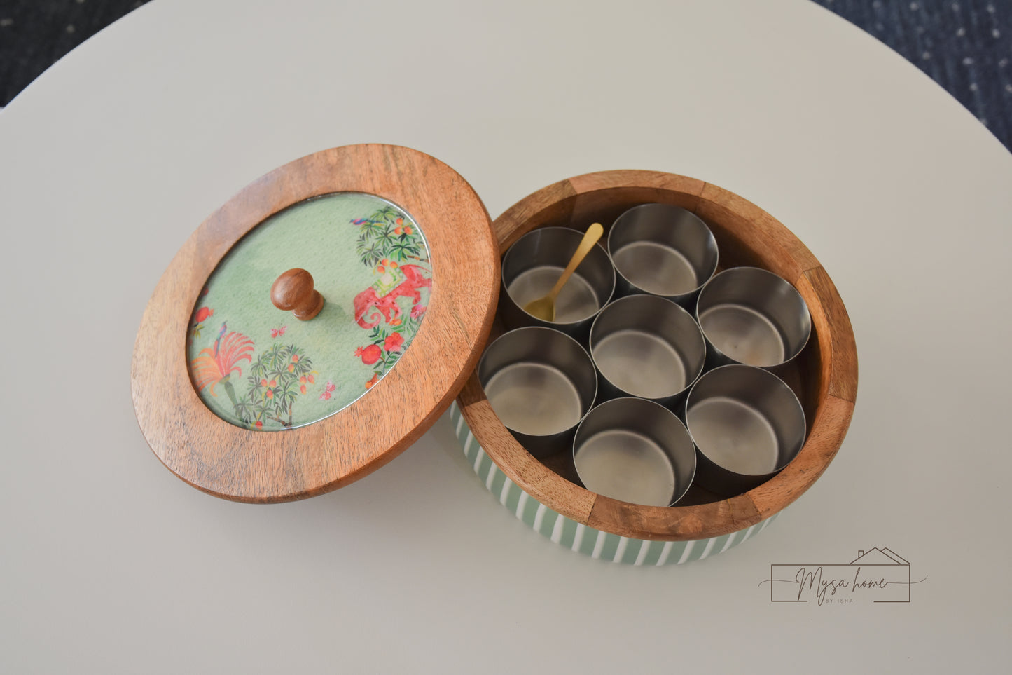 Wood Masala Box - Baagh