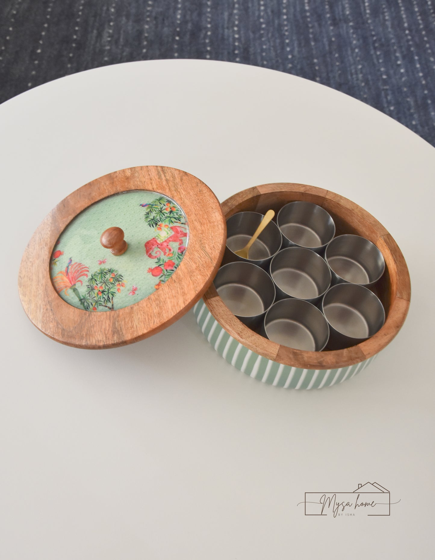 Wood Masala Box - Baagh