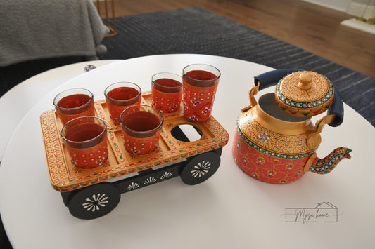 Hand Painted Kettle Set - Royal Rajasthan