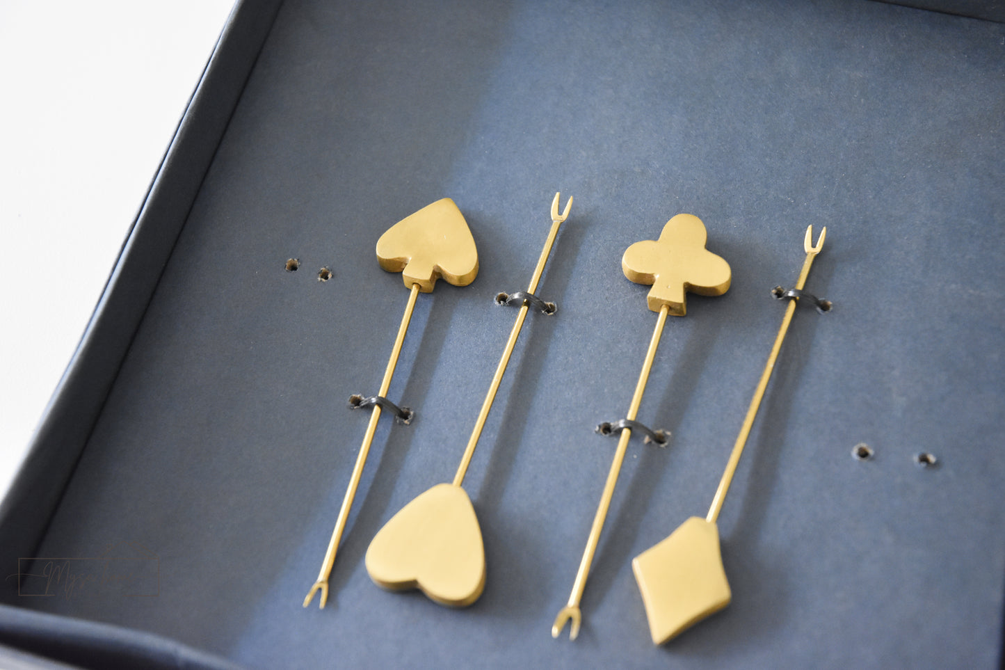 Poker lover Card Suit shape Cocktail/ Fruit/ Cheese Pick Set of 4