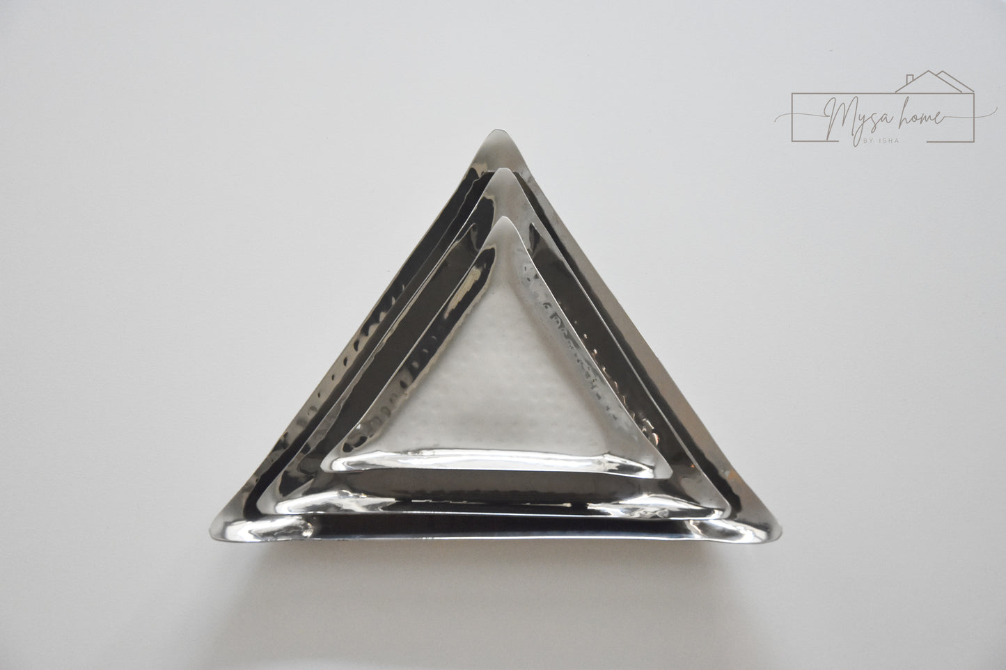 Triangle Serving Platter Set of 3